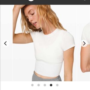 Lululemon new ambition cropped short sleeve